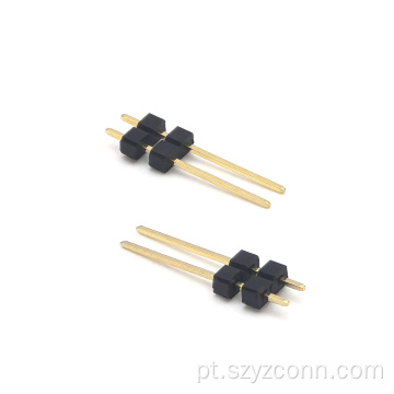Cabeçalho de pino de 3,0 mm de plástico de duas camadas 2P